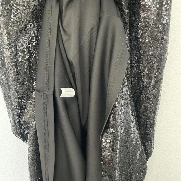 Kate Kasin Sequin Formal Cocktail Party Evening Maxi Dress Black Size 6 - Picture 12 of 13